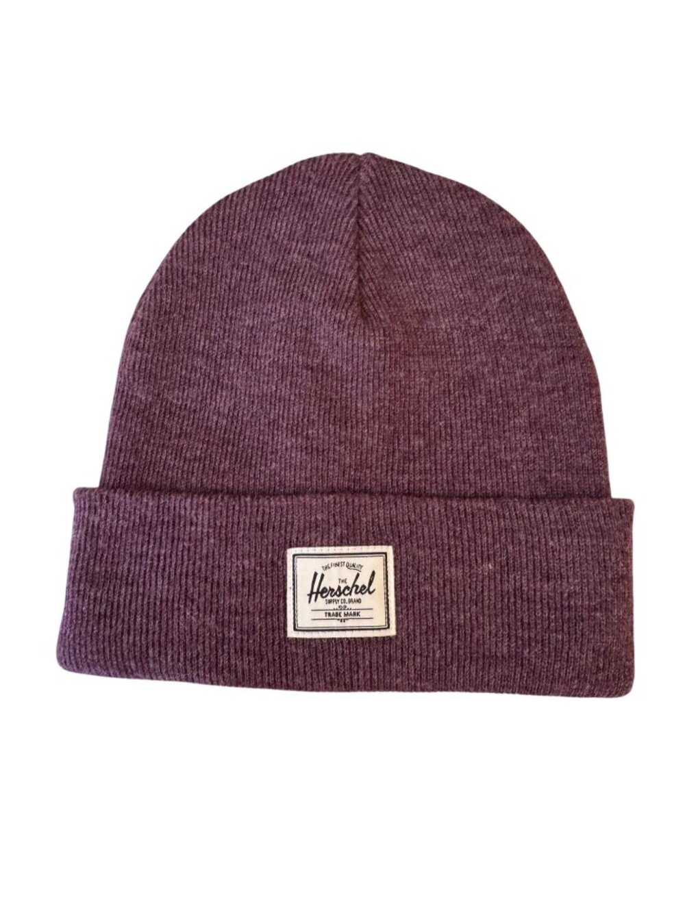 Herschel Supply Co Ribbed Knit Beanie Hat Plum Purple Fall Winter outdoor OS
